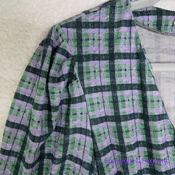 Hutch Pink And Green Plaid Dress, size L - Picture 5 of 16